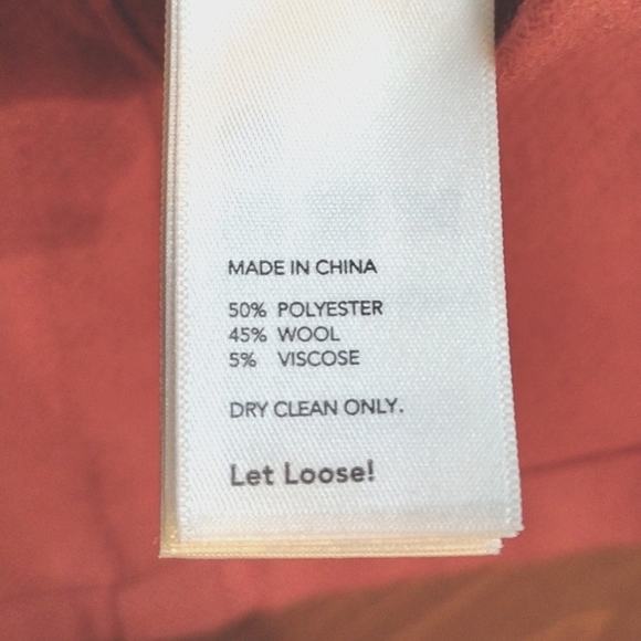 Kate Spade Saturday Wool Blend Sleeveless Dress, Small, Burnt Orange, Adjustable - Picture 5 of 6